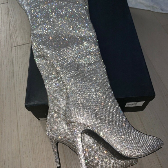 publicity stunt thigh high boots